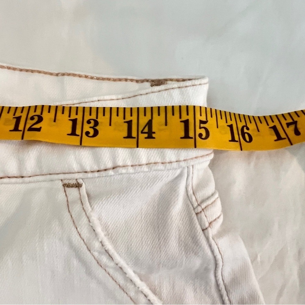 Hudson Jodie Wide Leg White Crop Jeans Jean Denim 30 - Picture 7 of 10